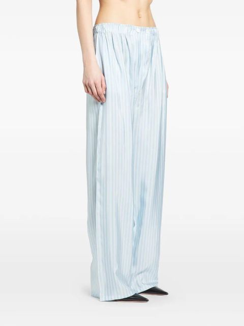 Prada striped silk trousers - Blue - zdjęcie produktu nr 2