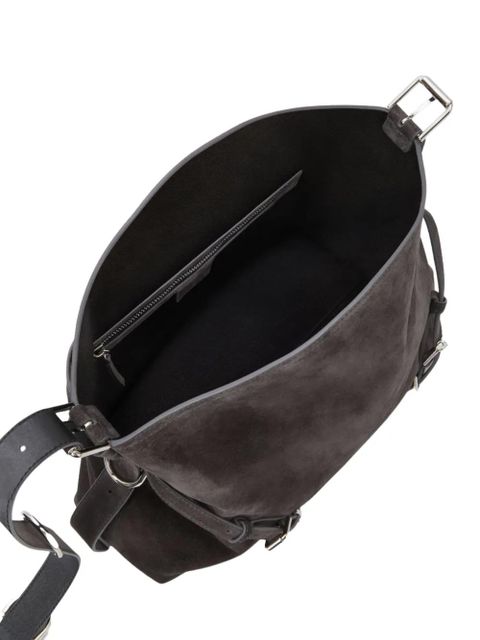 Givenchy medium Voyou buckle leather shoulder bag - Grey