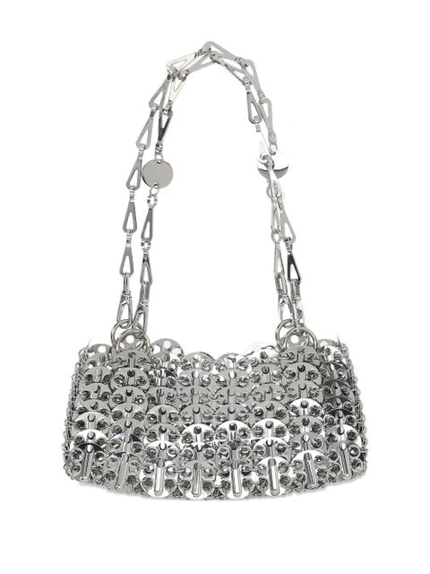 Rabanne 1969 chain-link shoulder bag - Silver - zdjęcie produktu nr 2