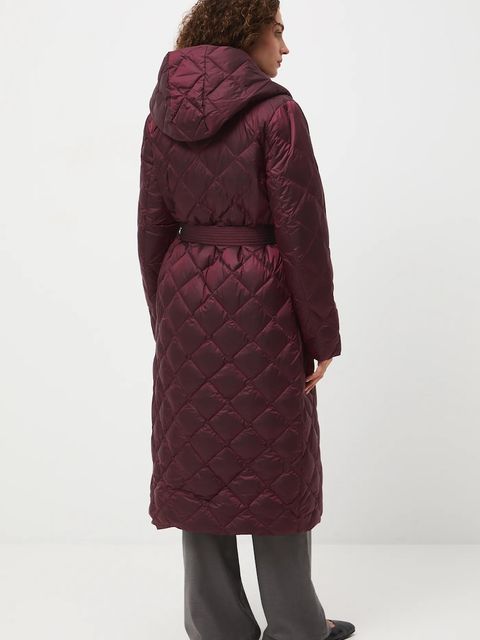Medicine płaszcz puchowy damski kolor bordowy