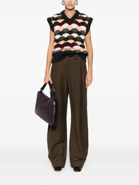 Alanui chevron knitted vest - Green - zdjęcie produktu nr 2