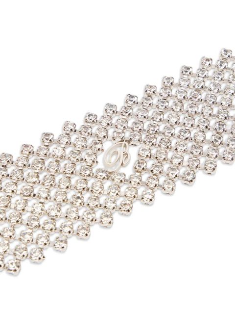 Blumarine logo-plaque choker necklace - Silver