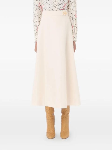 Valentino Garavani crepe couture midi skirt - Neutrals