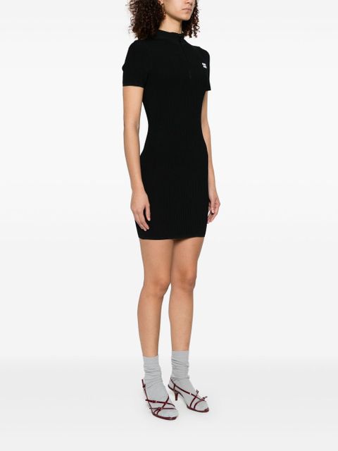 Miu Miu ribbed mini dress - Black - zdjęcie produktu nr 2