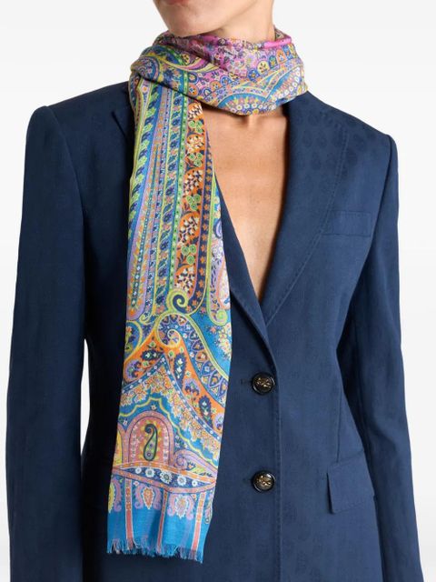 ETRO cashmere scarf - Blue