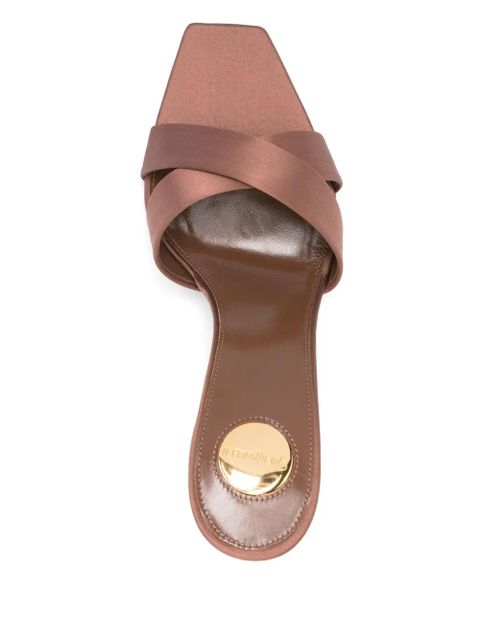 Saint Laurent 85mm Opyum sandals - Brown