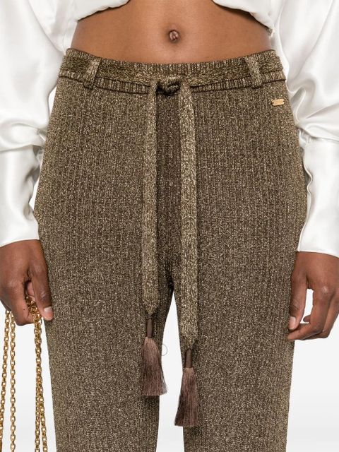 TOM FORD metallic-threading trousers - Gold