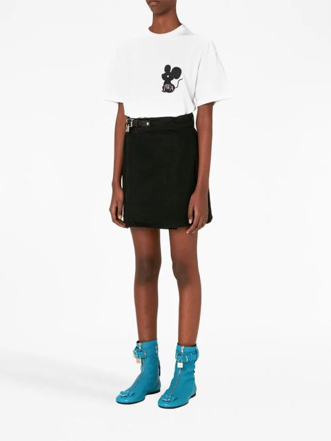 JW Anderson padlock-detail belted skirt - Black - zdjęcie produktu nr 2