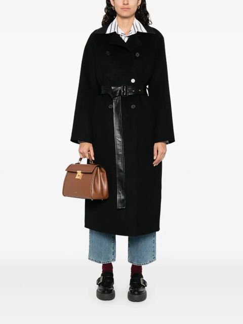 SANDRO double-breasted coat - Black - zdjęcie produktu nr 2