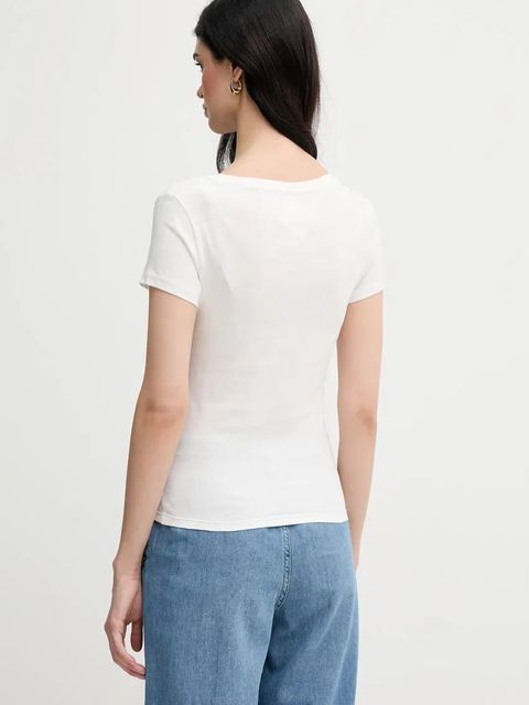 Tommy Jeans t-shirt bawełniany 2-pack damski kolor czarny DW0DW21367