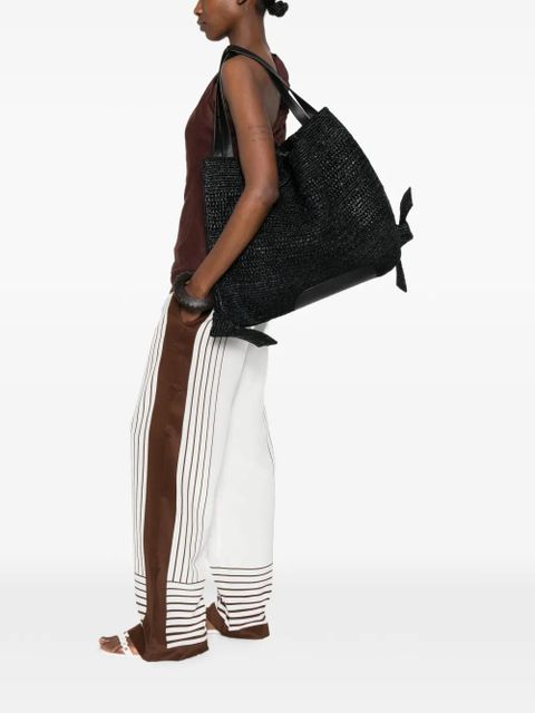 Hereu Cador knotted tote bag - Black