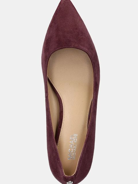 MICHAEL Michael Kors szpilki zamszowe Alina kolor bordowy 40R3ALMP1S.610