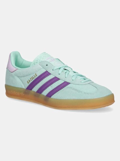 adidas Originals sneakersy zamszowe Gazelle Indoor W damskie kolor turkusowy JQ0192 - zdjęcie produktu nr 1