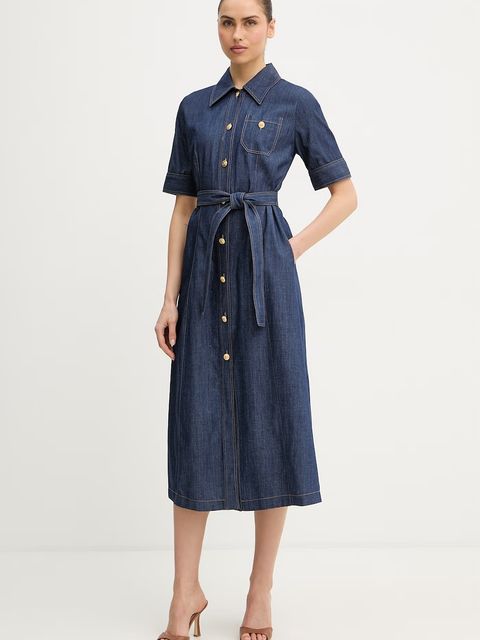 Luisa Spagnoli sukienka jeansowa Periodico - zdjęcie produktu nr 1