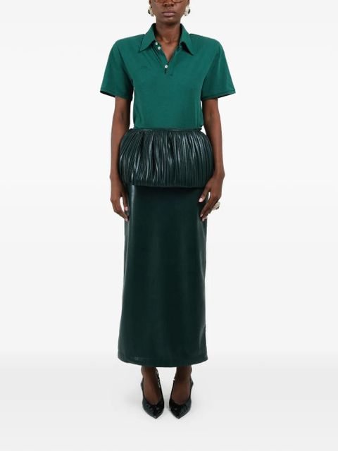 Rowen Rose pleated balloon maxi skirt - Green