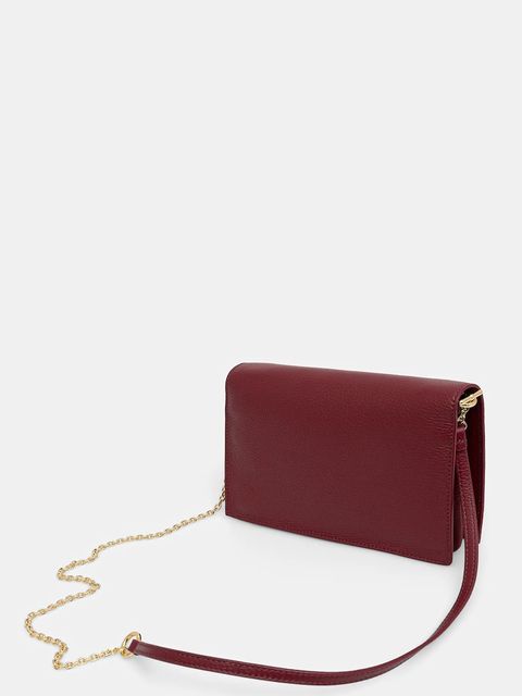 Coccinelle torebka skórzana kolor bordowy E5 S00 55 02 01