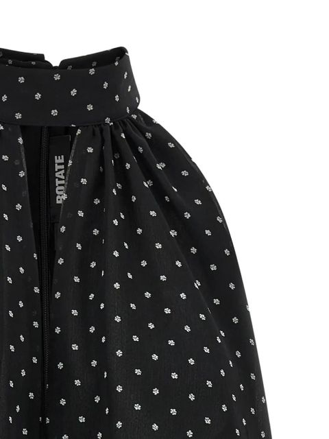 ROTATE BIRGER CHRISTENSEN floral-print top - Black