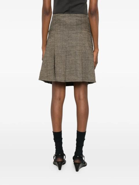 OUR LEGACY Girdle pleated skirt - Green