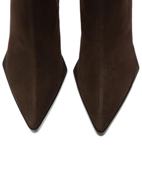 Manière De Voir L'Eiffel heeled suede boots - Brown - zdjęcie produktu nr 2