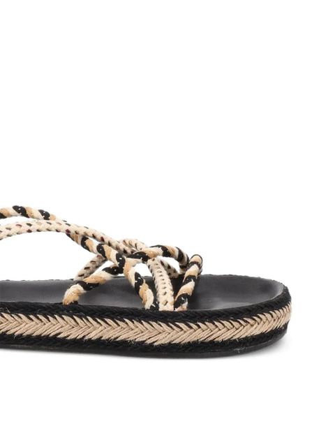 ISABEL MARANT braided rope sandals - Black - zdjęcie produktu nr 2