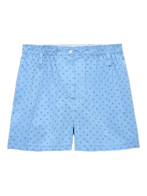 Prada embroidered shorts - Blue - zdjęcie produktu nr 1