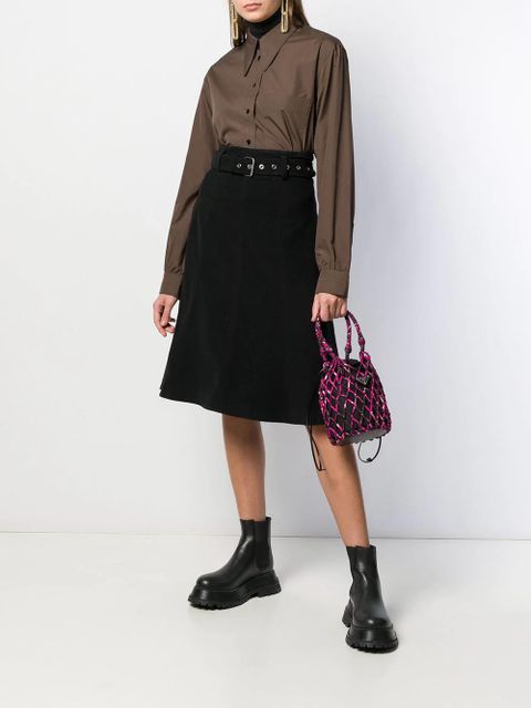 Prada net effect bucket bag - Pink