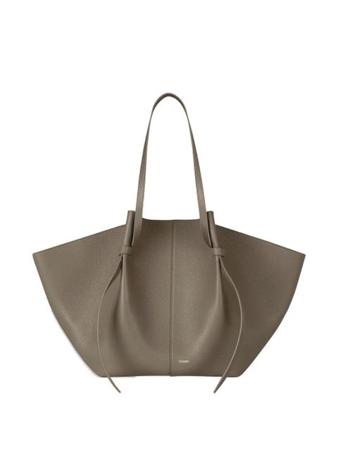 Yuzefi Xl Mochi leather shoulder bag - Grey - zdjęcie produktu nr 1