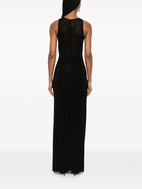 Jean Paul Gaultier semi-sheer maxi dress - Black