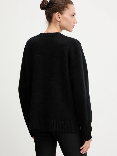 Helly Hansen sweter z dodatkiem wełny BLISS kolor czarny ciepły 54604