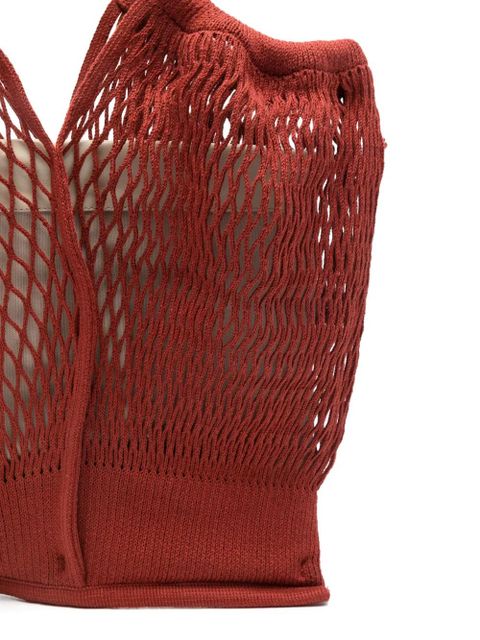 Hereu Hélène net tote bag - Red