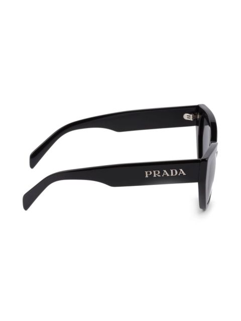 Prada Eyewear logo-print cat-eye sunglasses - Black