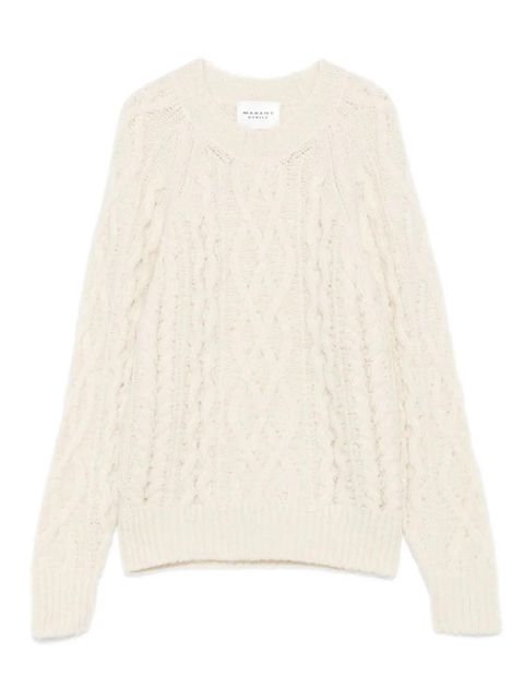 MARANT ÉTOILE cable-knit sweater - White - zdjęcie produktu nr 1