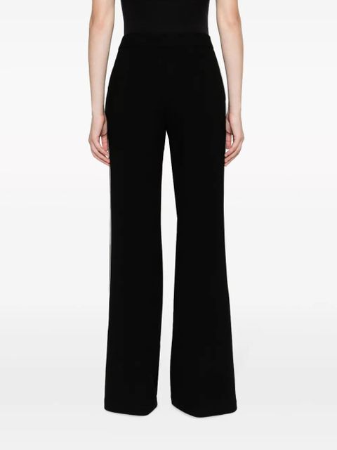Tory Burch striped flared trousers - Black