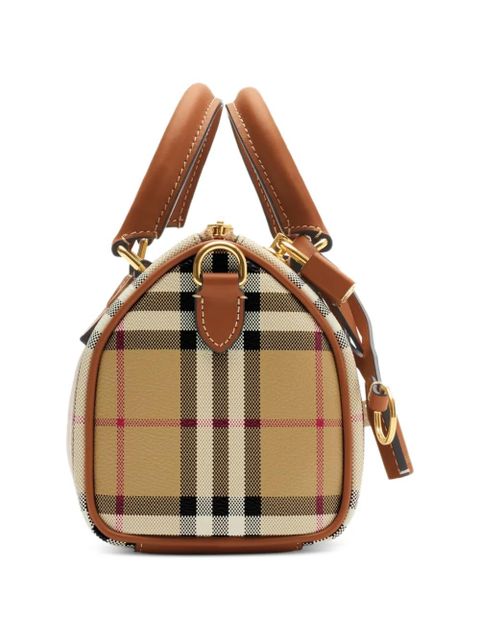 Burberry mini check bowling bag - Neutrals