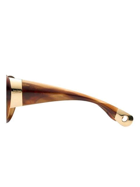 Jean Paul Gaultier Parisian cat-eye sunglasses - Brown
