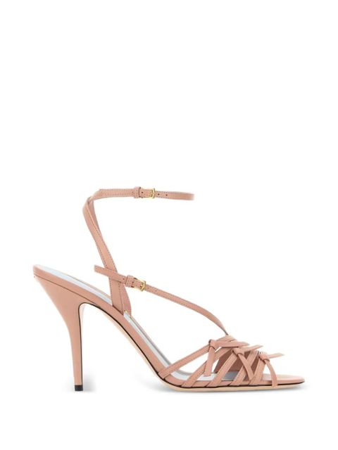 Valentino Garavani Nodine leather sandals - Pink - zdjęcie produktu nr 1