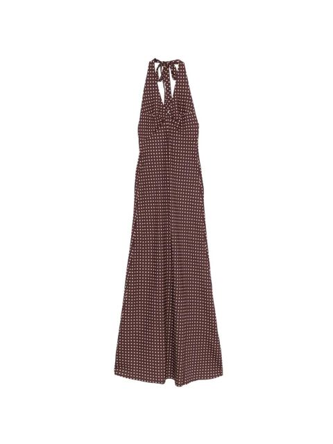Faithfull the Brand Rosa polka-dot maxi dress - Brown - zdjęcie produktu nr 1