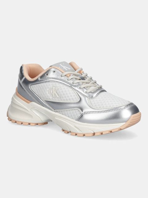 Calvin Klein sneakersy HIKE RUNNER LACE UP MESH MIX MET damskie kolor biały YW0YW02063 - zdjęcie produktu nr 1
