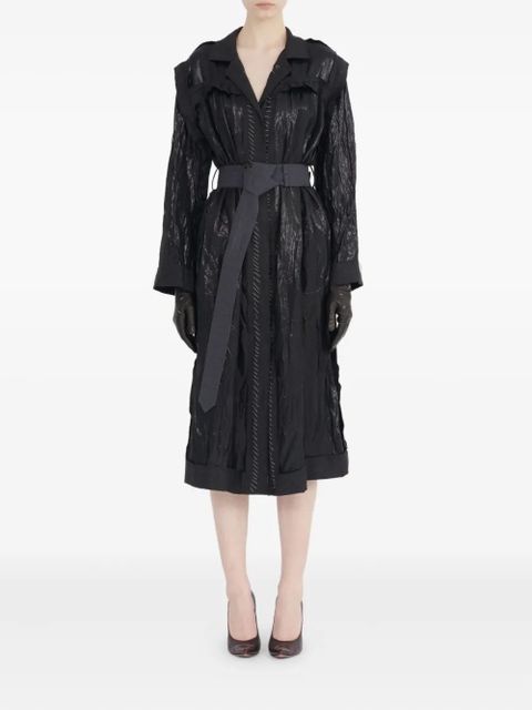 Maison Margiela belted trench dress - Black