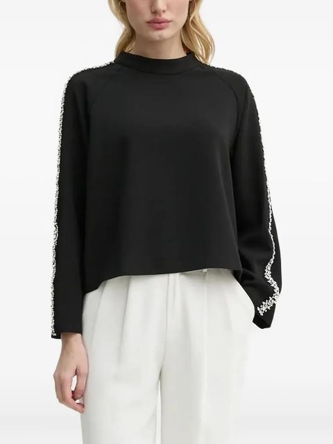 Ba&Sh Scotty crystal-embellished sweatshirt - Black - zdjęcie produktu nr 1