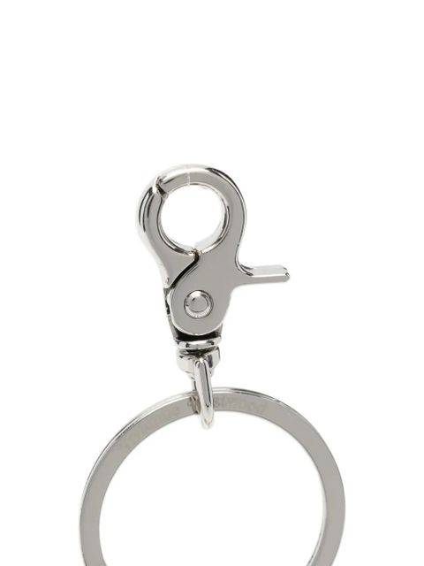 Vivienne Westwood I Love Orb tartan keyring - Silver
