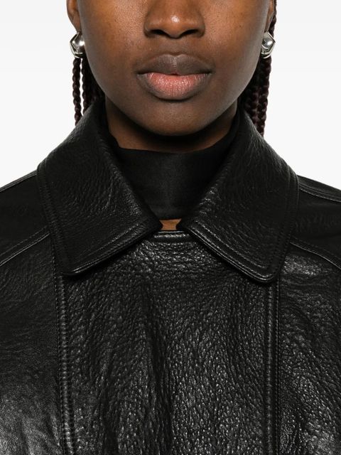 Nour Hammour Micah leather jacket - Black
