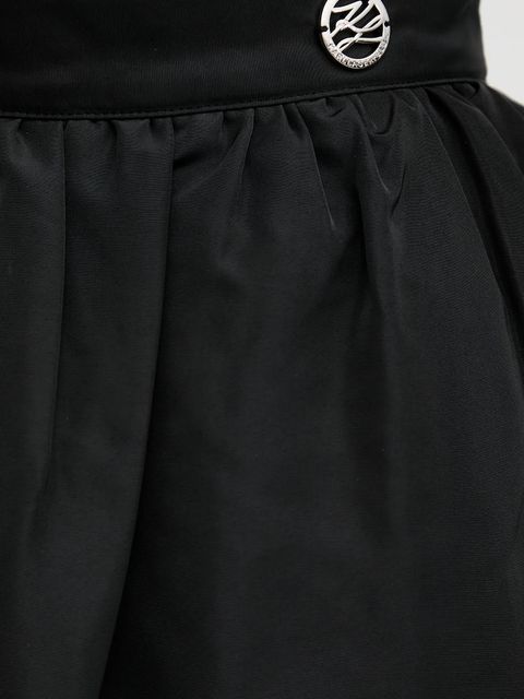 Karl Lagerfeld spódnica kolor czarny midi rozkloszowana A3W12015