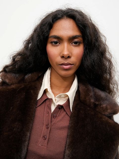 Answear.LAB płaszcz kolor brązowy