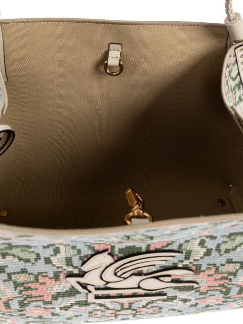 ETRO printed pegasus tote bag - Blue