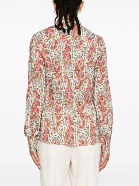 ETRO paisley-print cotton shirt - Pink