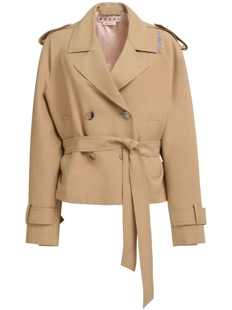 Marni double-breasted trench jacket - Neutrals - zdjęcie produktu nr 1