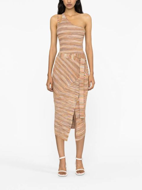 Simkhai Paris space-dye knitted skirt - Orange