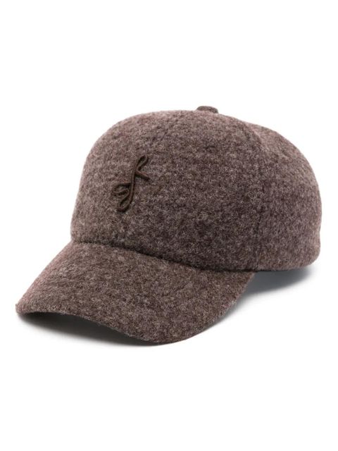 Ruslan Baginskiy logo-embroidered felted cap - Brown - zdjęcie produktu nr 1