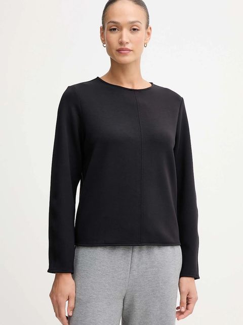 United Colors of Benetton bluza damska kolor czarny gładka 3QAFD10AU - zdjęcie produktu nr 1